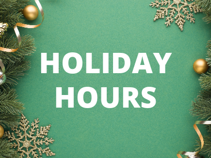 Holiday Hours 2023/24 - Dee Street ONLY
